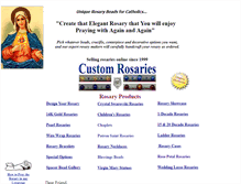 Tablet Screenshot of customrosaries.com